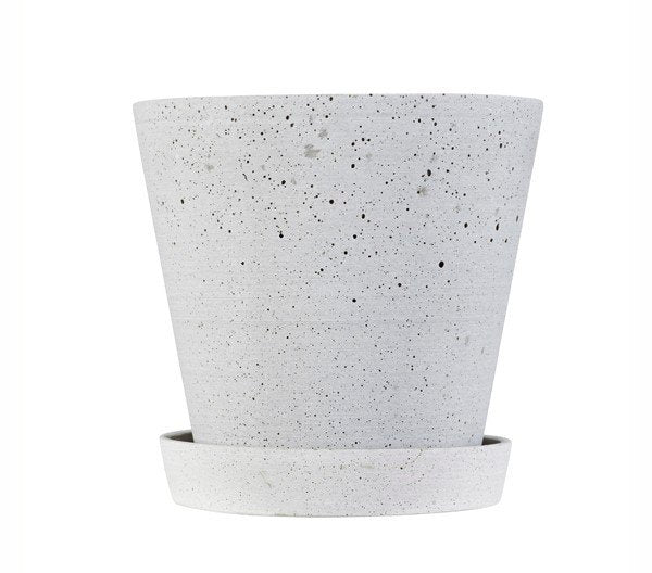 HAY Flowerpot urtepotteskjuler M - grå - Ø: 14 cm. - Bahne